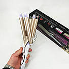 Плойка для волосся з комфортом Kemei, Плойка для волосся для локонів хороша FP-70, фото 7