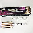 Сучасні щипці для завивки волосся, Щипці для завивки хвилястого волосся Плойка хороша NM-99, фото 2