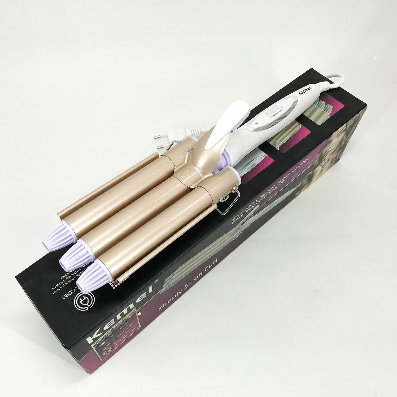 Плойка для волосся з комфортом Kemei, Плойка для волосся для локонів хороша FP-70, фото 1