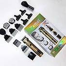 Машинка для стрижки волосся без шуму Kemei, Машинка для стрижки посіченого волосся BA-69, фото 10