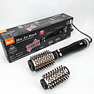 Електрофен для волосся, Електрична щітка-випрямляч для вирівнювання волосся Стайлери локонів IE-68, фото 4