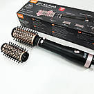 Електрофен для волосся, Електрична щітка-випрямляч для вирівнювання волосся Стайлери локонів IE-68, фото 3