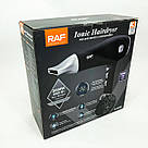 Фен для волосся 2 режими температури RAF R.402B 2400 Вт, Потужний фен для сушіння та укладання волосся TX-68, фото 6