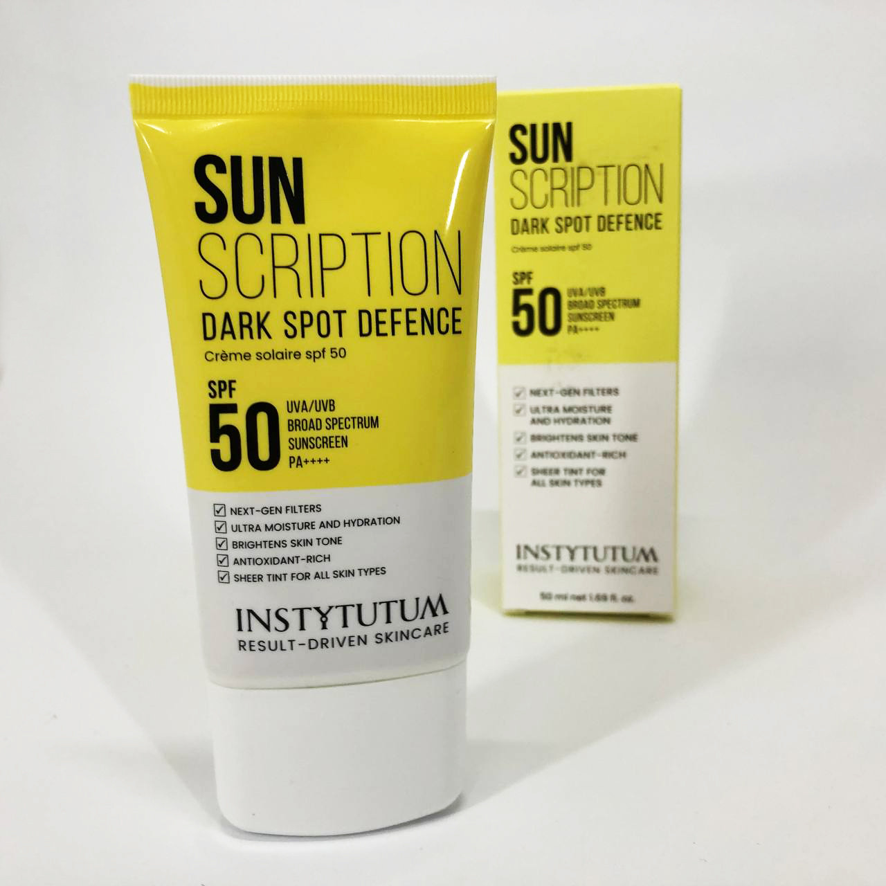 Сонцезахисний крем із освітлювальним ефектом Instytutum Sunscription Dark Spot Defence SPF 50, 50 мл KA-71, фото 1