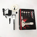 Малошумна машинка для стрижки волосся, Домашня машинка акумуляторна для стрижки волосся HP-95, фото 7