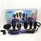 Фен для волосся з регульованою температурою, Професійний фен для укладання волосся з насадкою UJ-86, фото 7