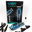 Професійна машинка для стрижки волосся з насадками VGR V-923, Машинка для стрижки волосся бездротова LX-43, фото 9