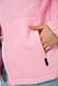 Кофта жіноча флісова на блискавці, колір рожевий, 102R5278, фото 5