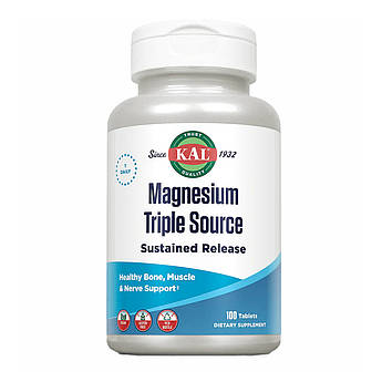Magnesium Sustained Release Triple Source 500mg - 100 tabs