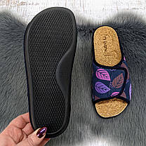 Тапочки жіночі Inblu сині на липучці з корковою устілкою 4229, фото 5