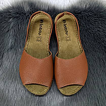 Босоніжки жіночі Inblu коричневі шкіряні 4513, фото 5