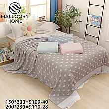 Ковдра матеріалу бавовна розмір 150 * 200 колір показана на зображенні в пакованні від 4 шт.