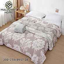 Ковдра матеріалу бавовна розмір 200*230 колір показана на зображенні в пакованні від 4 шт.