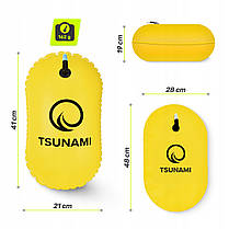Буй для плавання TSUNAMI Basic надувний Yellow (P-5907739316806), фото 4