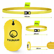 Буй для плавання TSUNAMI Basic надувний Yellow (P-5907739316806), фото 6