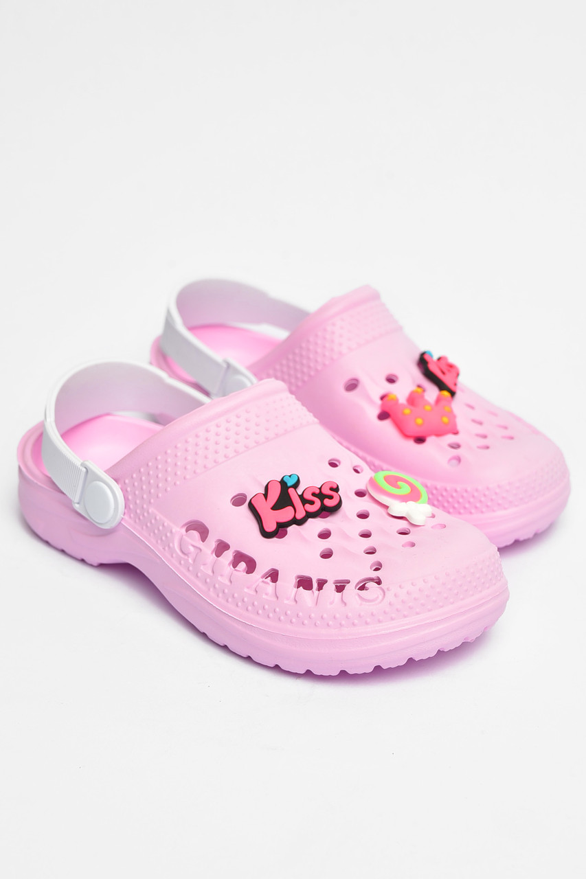 Крокси дитячі для дівчинки рожевого кольору 202887P, фото 1