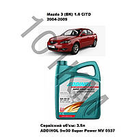 Комплект оливи в двигун Mazda 3 (BK) 1.6 CiTD (2004-2009) Addinol