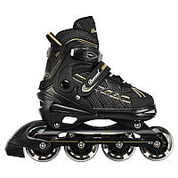Роликовые коньки раздвижные Banwei BW-129 размер S(31-34) черный