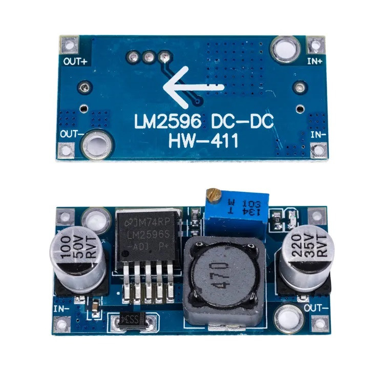 Перетворювач напруги DC-DC LM2596 регульований, Step-Down, до 3A, для електронних проектів