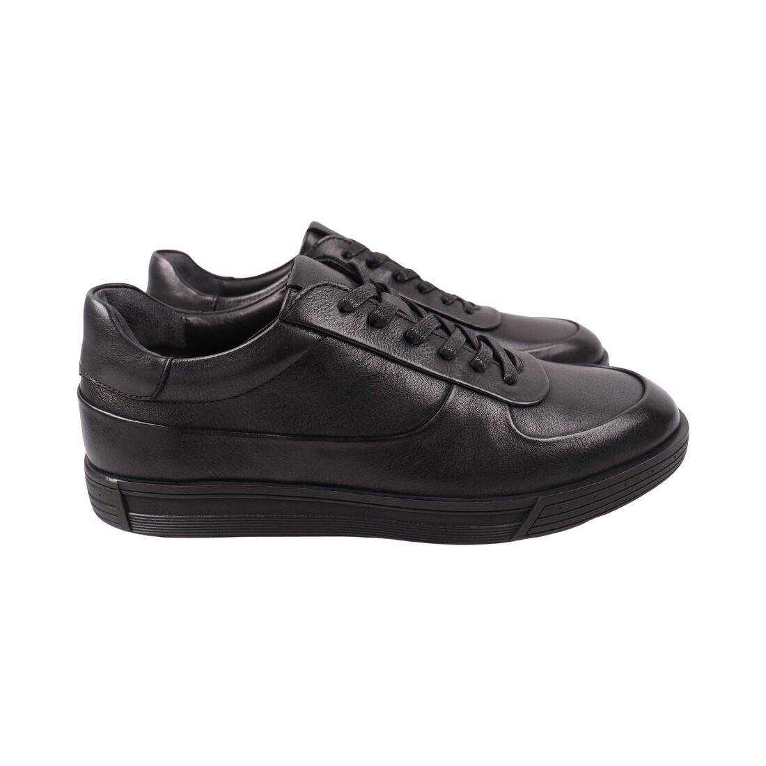 Кеди чоловічі Cosottinni чорні натуральна шкіра, 39, фото 1