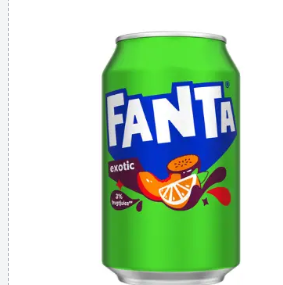 Напій газований Fanta exotic, 330 мл, 24 шт/ящ