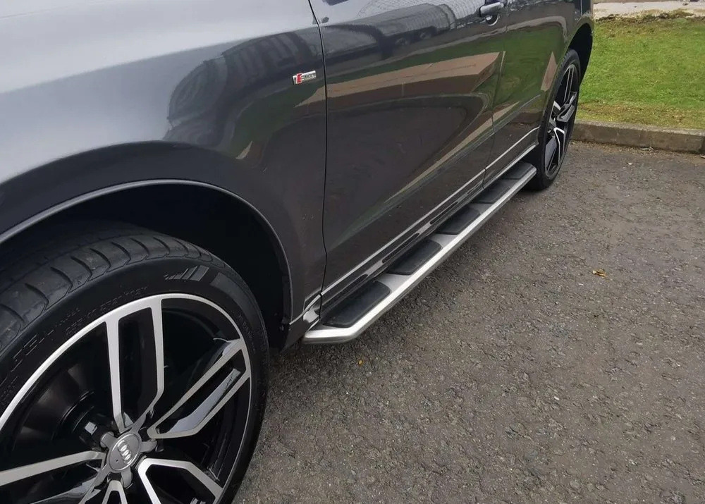 Бокові пороги OEM-V1 (2 шт. Алюміній) для Ауди Q3 2011-2019 рр