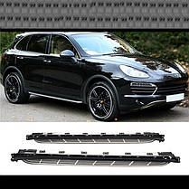 Бокові підніжки OEM (2 шт. Алюміній) для Porsche Cayenne 2010-2017 рр, фото 4