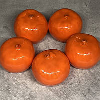 Набір фруктів- Мандарин (без хвостика) - (муляж) розмір 3,4*2,3 см (одного), помаранчевий, пінопласт, арт 018273, уп 5 шт,