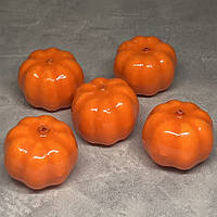 Набір овочів- Гарбуз - міні декор (муляж) розмір 3,4*2,7 см (одного), пінопласт, помаранчевий, арт 018276, упаковка 5 шт,