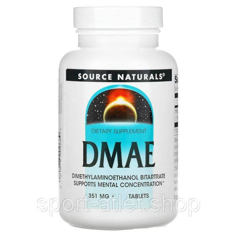 Натуральна добавка Source Naturals DMAE, 50 таблеток