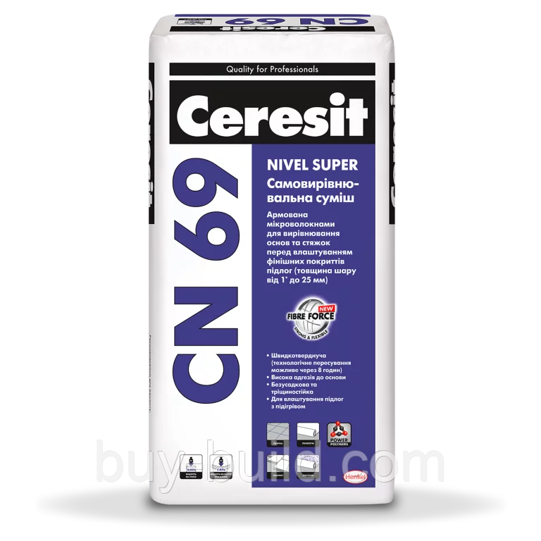 Самовирівнювальна суміш Ceresit CN 69 (25кг)
