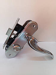 Замок міжкімнатний з ручками FZB 15-98 SN-PC сатин-матовий хром