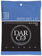 Струни для акустичної гітари 6 шт Martin D520 Darco 80/20 Bronze Light Acoustic Guitar Strings 12/54