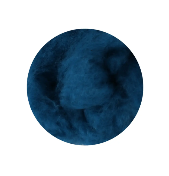 Вовна для валяння Італія Maori (DHG), Блакитний кардочес, фото 1