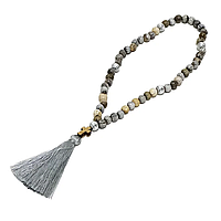 Чотки "Сльози Богородиці" на 50 намистин вставка біла