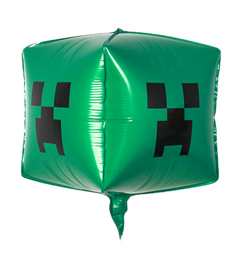 Фольгована куля куб "Майнкрафт" 55 см. (Китай), фото 1