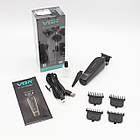 Акумуляторна машинка для стрижки, 4 насадки, 2000 мАг, USB, VGR 995 Pro / Акумуляторний тример, фото 10