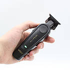 Акумуляторна машинка для стрижки, 4 насадки, 2000 мАг, USB, VGR 995 Pro / Акумуляторний тример, фото 5