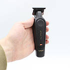 Акумуляторна машинка для стрижки, 4 насадки, 2000 мАг, USB, VGR 995 Pro / Акумуляторний тример, фото 7