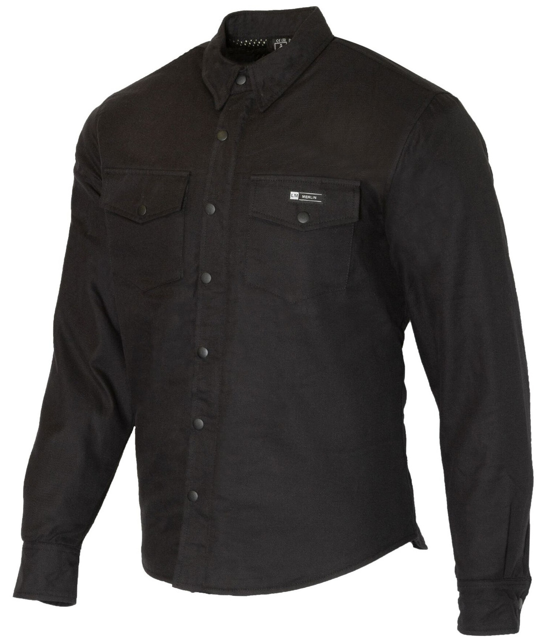 Мотосорочка Merlin Axe Zip Up 100% Kevlar чорний, L
