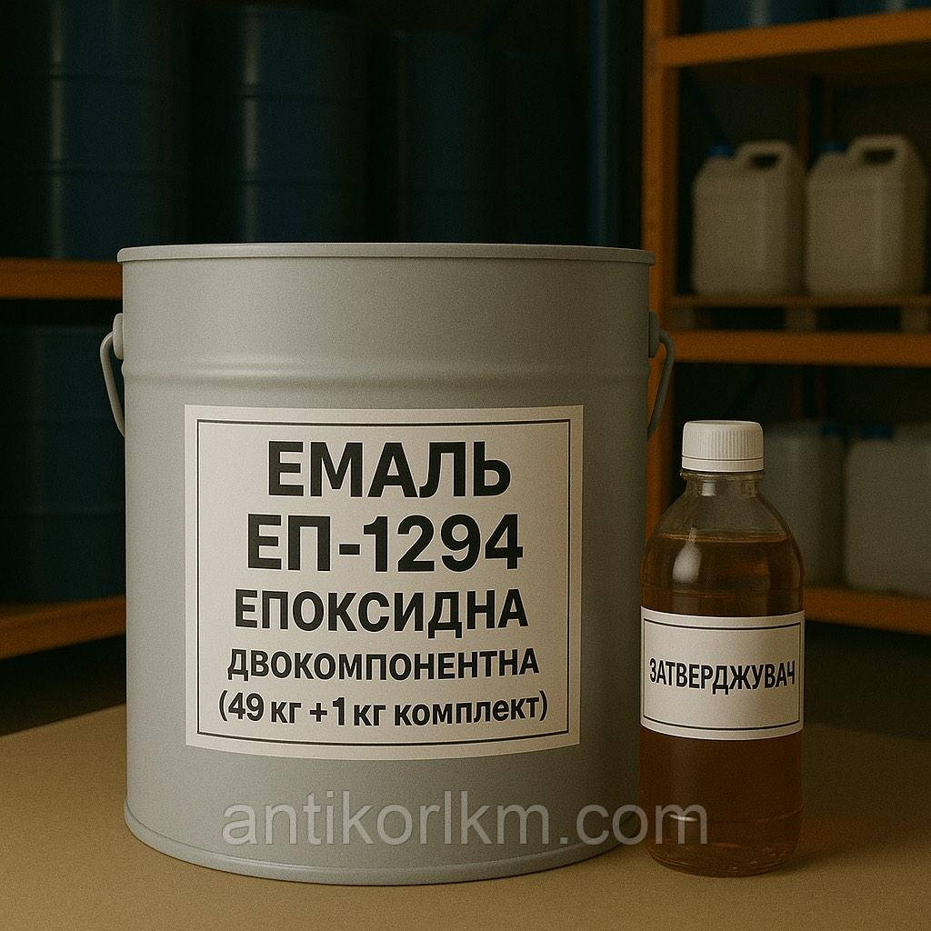 Емаль ЕП-1294 Епоксидна, Двокомпонентна, (49 кг + 1 кг комплект)