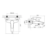 Змішувач для ванни Aqua Rodos Lal, фото 2