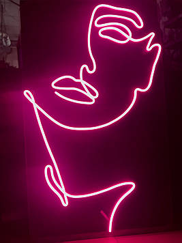 Неонова LED вивіска Для салону краси 600х1000