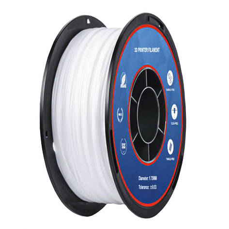 TPU нитка для 3D-друку, 1 кг, 1.75 мм, сніжно-білий, фото 1