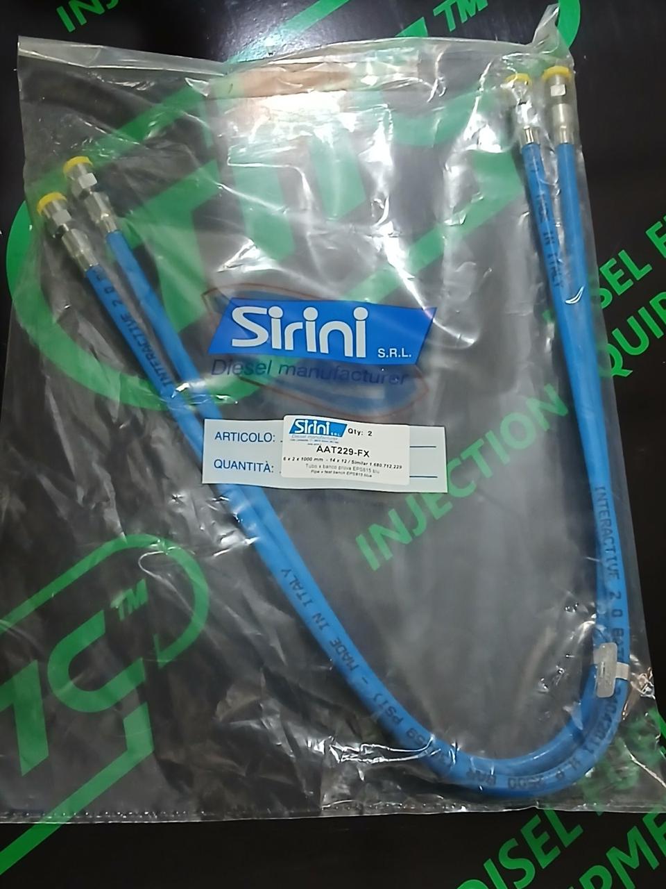 Гнучка трубка для випробувального стенду EPS 815 BLU 6x2x1000 mm М14x12 AAT229-FX SIRINI, фото 1