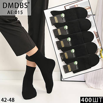 Шкарпетки чоловічі демісезонні шовк DMDBS, розмір 42-48, чорні, 015