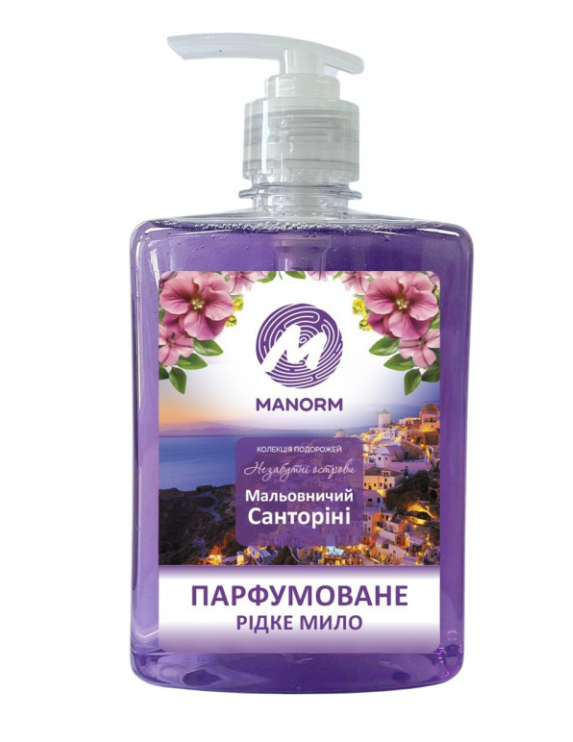 Мило рідке Чистолайн Софт "Живописний Санторині" ТМ Manorm, 500 мл