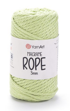 Пряжа Macrame Rope Yarnart 3мм-755 салат, фото 1