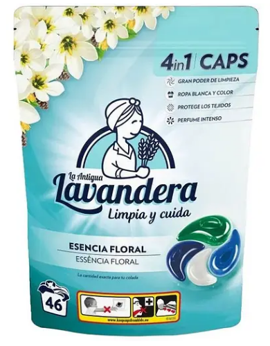 Капсули для прання Lavandera 4в1 з ароматом квітів 46 шт, фото 1