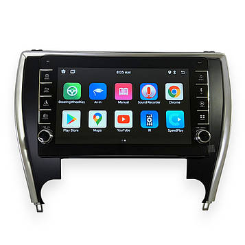 Магнітола для Toyota Camry 55 USA 2015-2017 Android 2/32 ГБ з кнопками | CarPlay, Bluetooth, камера
